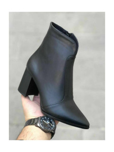 نیم بوت پاشنهدار زنانه مدل کلاسیک