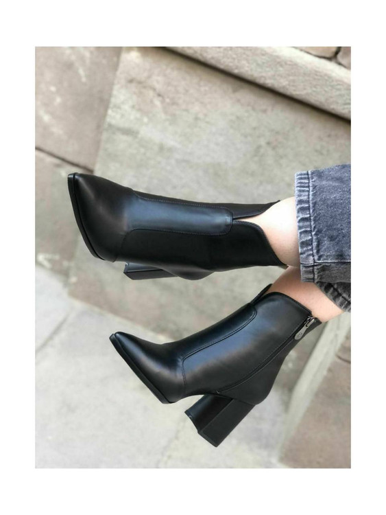 نیم بوت پاشنهدار زنانه مدل کلاسیک