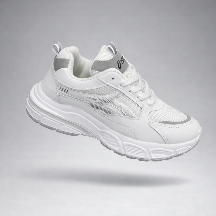 کتونی اسپرت زنانه اسیکس مدل Beige Runner